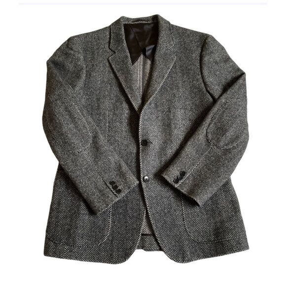 Theory Herringbone Tweed Sport Coat Jacket Men's 42 Wool Blend Two